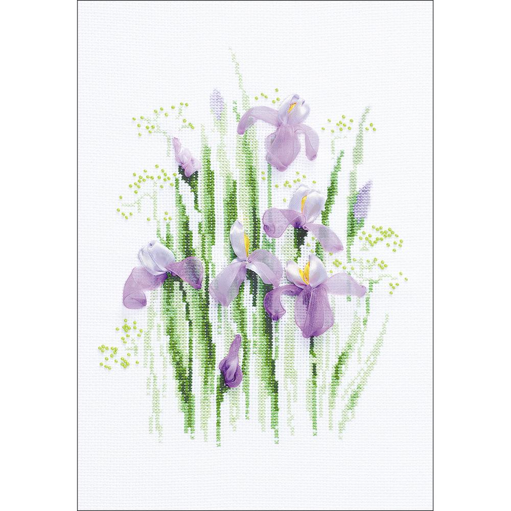 Spring Irises (14 Count) Counted Cross Stitch Kit
